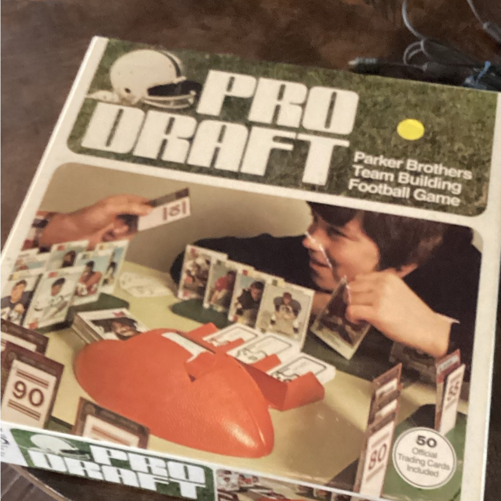 Vintage Pro Draft Game by Parker Brothers 1974 COMPLETE Age‎ 9+ (3-4 Players)